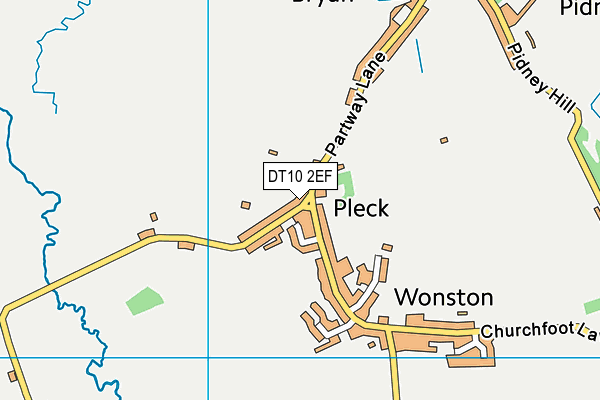 DT10 2EF map - OS VectorMap District (Ordnance Survey)