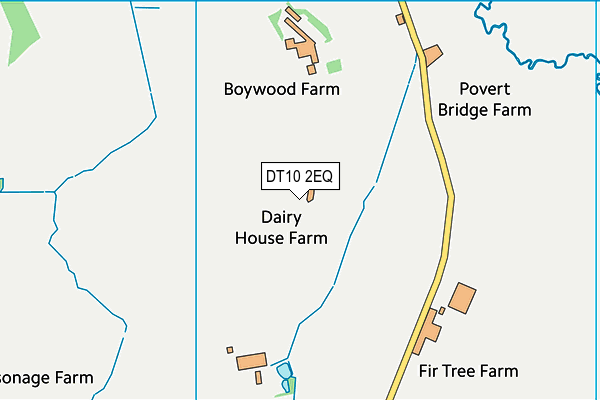 DT10 2EQ map - OS VectorMap District (Ordnance Survey)