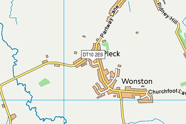 DT10 2ES map - OS VectorMap District (Ordnance Survey)