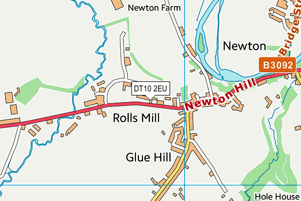 DT10 2EU map - OS VectorMap District (Ordnance Survey)