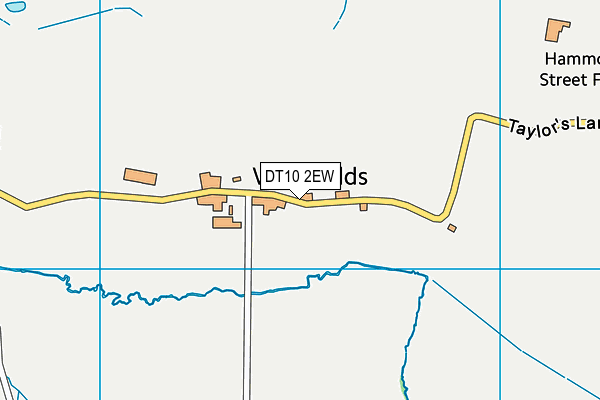 DT10 2EW map - OS VectorMap District (Ordnance Survey)