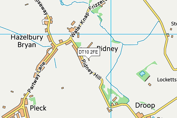 DT10 2FE map - OS VectorMap District (Ordnance Survey)