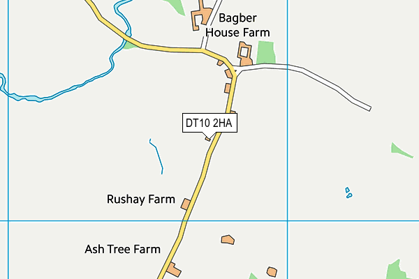 DT10 2HA map - OS VectorMap District (Ordnance Survey)