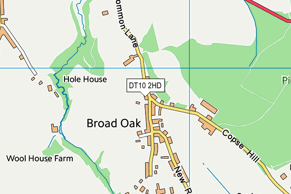 DT10 2HD map - OS VectorMap District (Ordnance Survey)