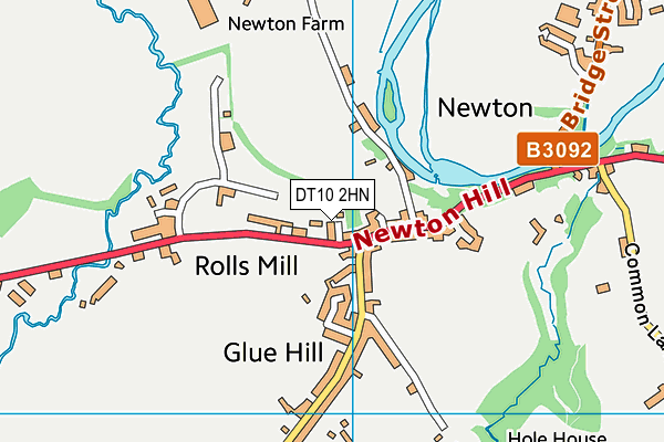 DT10 2HN map - OS VectorMap District (Ordnance Survey)