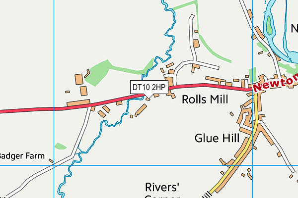 DT10 2HP map - OS VectorMap District (Ordnance Survey)