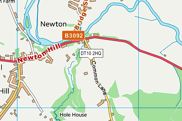 DT10 2HQ map - OS VectorMap District (Ordnance Survey)