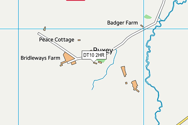 DT10 2HR map - OS VectorMap District (Ordnance Survey)