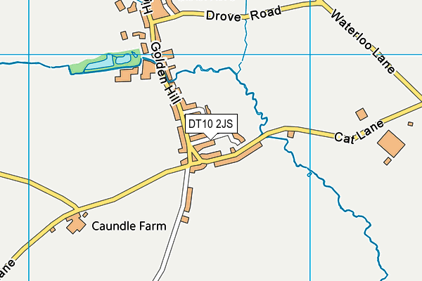 DT10 2JS map - OS VectorMap District (Ordnance Survey)