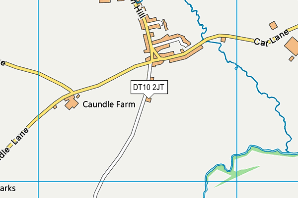 DT10 2JT map - OS VectorMap District (Ordnance Survey)