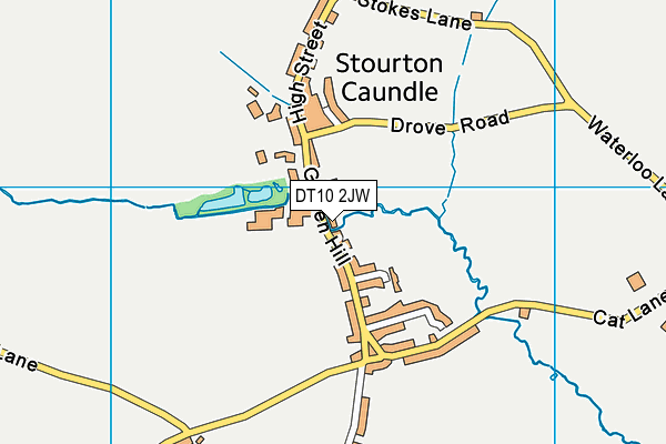 DT10 2JW map - OS VectorMap District (Ordnance Survey)