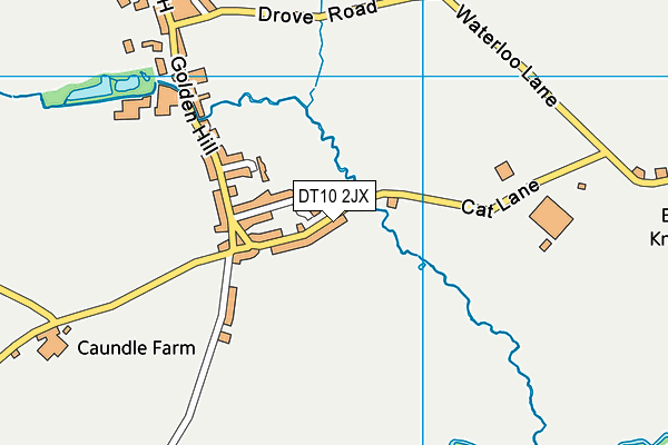 DT10 2JX map - OS VectorMap District (Ordnance Survey)