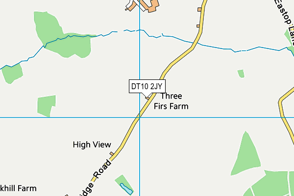 DT10 2JY map - OS VectorMap District (Ordnance Survey)