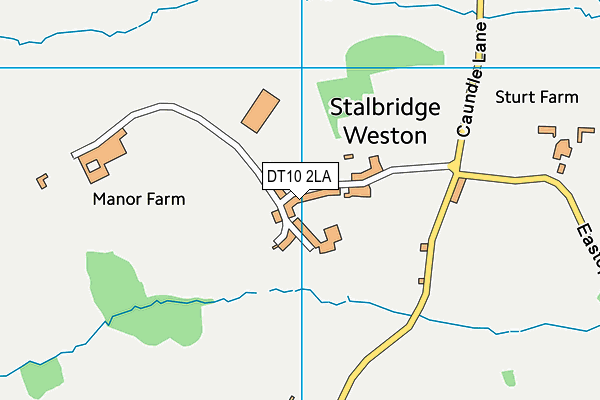 DT10 2LA map - OS VectorMap District (Ordnance Survey)