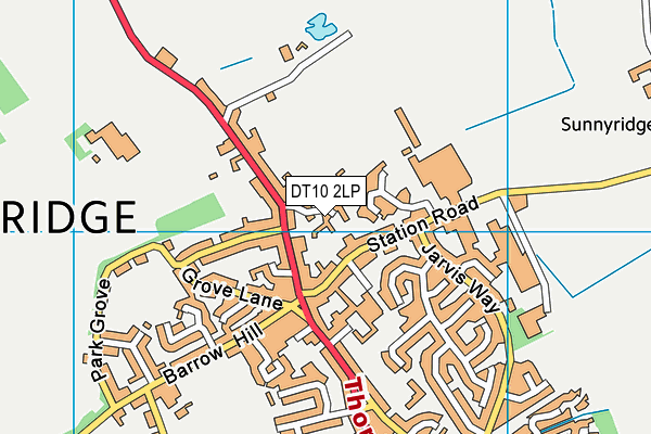 Stalbridge C Of E Primary School map (DT10 2LP) - OS VectorMap District (Ordnance Survey)
