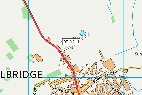 DT10 2LU map - OS VectorMap District (Ordnance Survey)