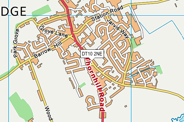 DT10 2NE map - OS VectorMap District (Ordnance Survey)