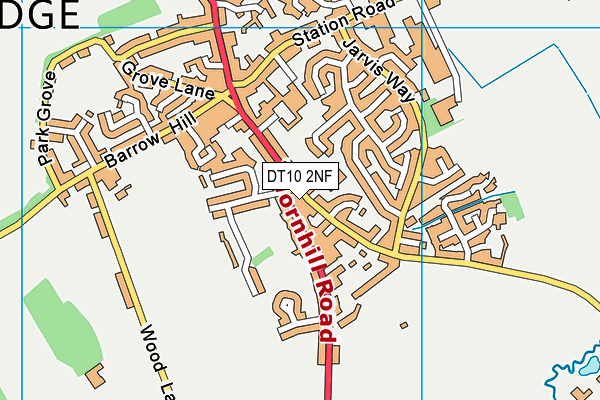 DT10 2NF map - OS VectorMap District (Ordnance Survey)