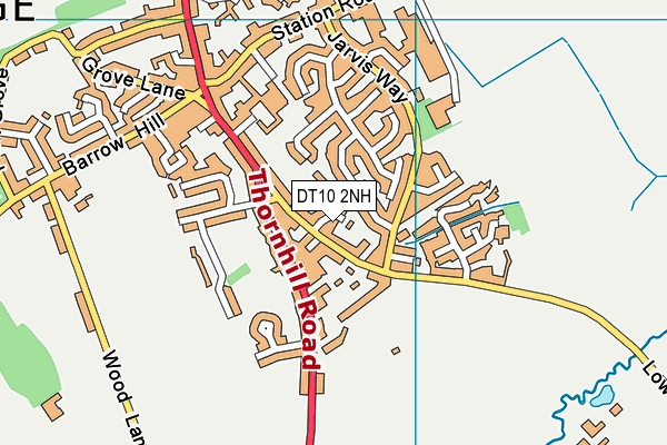 DT10 2NH map - OS VectorMap District (Ordnance Survey)