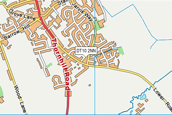 DT10 2NN map - OS VectorMap District (Ordnance Survey)