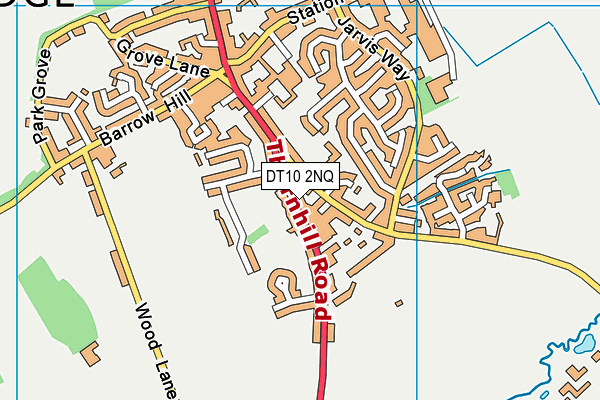 DT10 2NQ map - OS VectorMap District (Ordnance Survey)