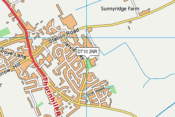 DT10 2NR map - OS VectorMap District (Ordnance Survey)