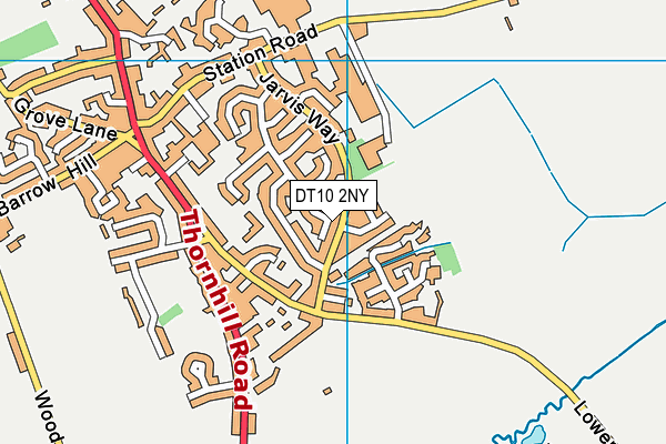 DT10 2NY map - OS VectorMap District (Ordnance Survey)