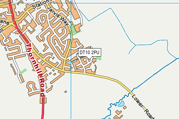 DT10 2PU map - OS VectorMap District (Ordnance Survey)