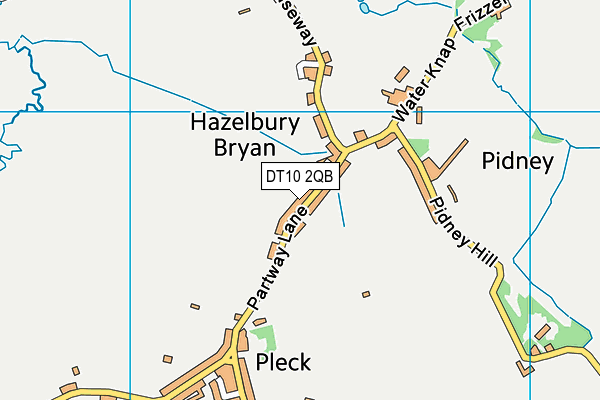 DT10 2QB map - OS VectorMap District (Ordnance Survey)