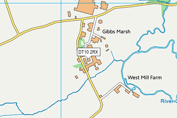 DT10 2RX map - OS VectorMap District (Ordnance Survey)