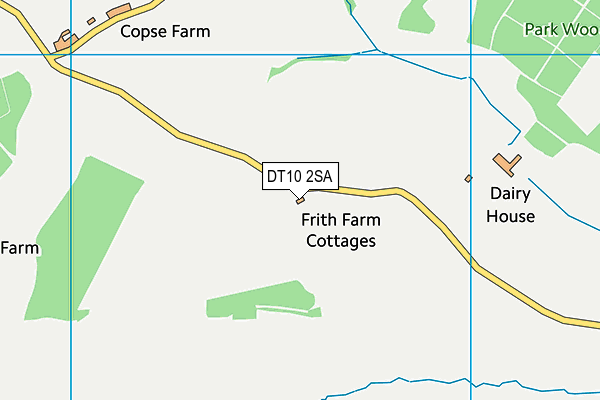 DT10 2SA map - OS VectorMap District (Ordnance Survey)