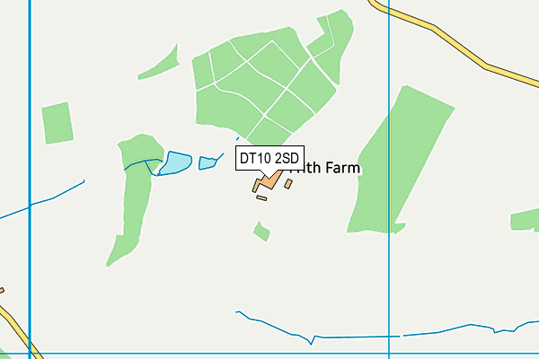 DT10 2SD map - OS VectorMap District (Ordnance Survey)
