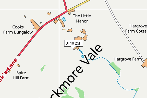 DT10 2SH map - OS VectorMap District (Ordnance Survey)