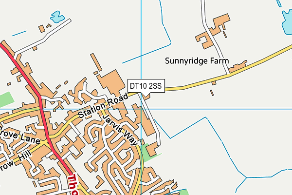 DT10 2SS map - OS VectorMap District (Ordnance Survey)