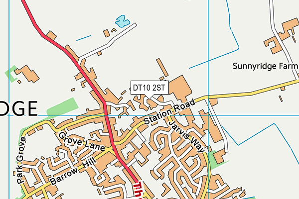 DT10 2ST map - OS VectorMap District (Ordnance Survey)