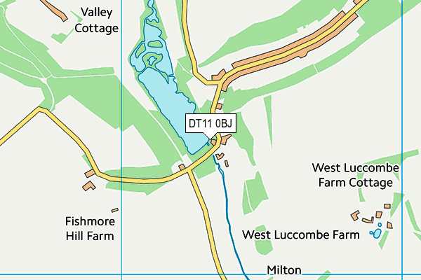 DT11 0BJ map - OS VectorMap District (Ordnance Survey)