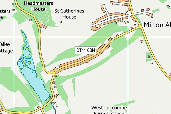 DT11 0BN map - OS VectorMap District (Ordnance Survey)