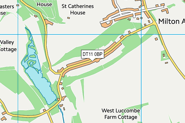 DT11 0BP map - OS VectorMap District (Ordnance Survey)