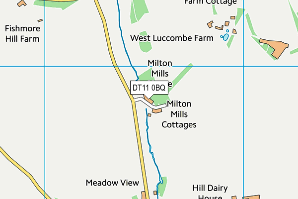 DT11 0BQ map - OS VectorMap District (Ordnance Survey)