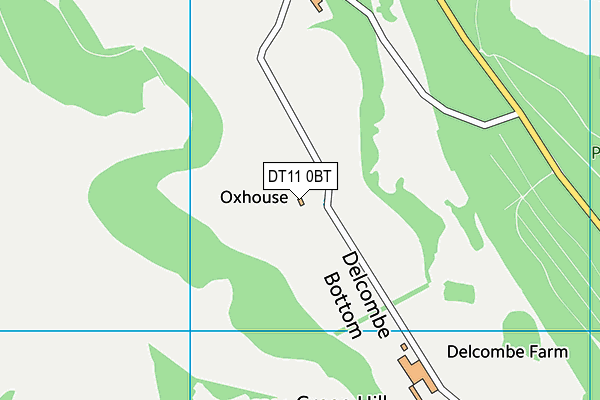 DT11 0BT map - OS VectorMap District (Ordnance Survey)