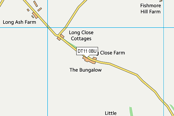 DT11 0BU map - OS VectorMap District (Ordnance Survey)