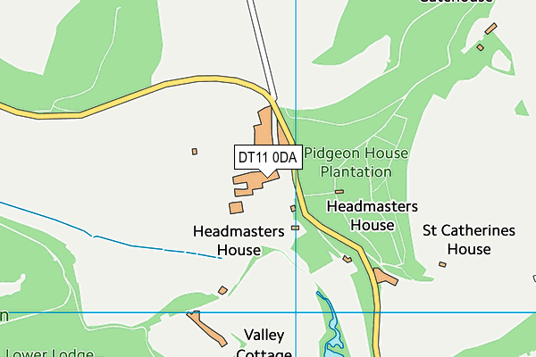 DT11 0DA map - OS VectorMap District (Ordnance Survey)