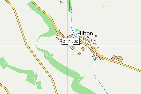 DT11 0DD map - OS VectorMap District (Ordnance Survey)