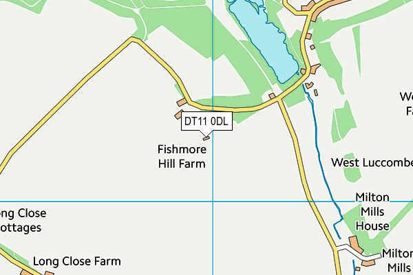 DT11 0DL map - OS VectorMap District (Ordnance Survey)