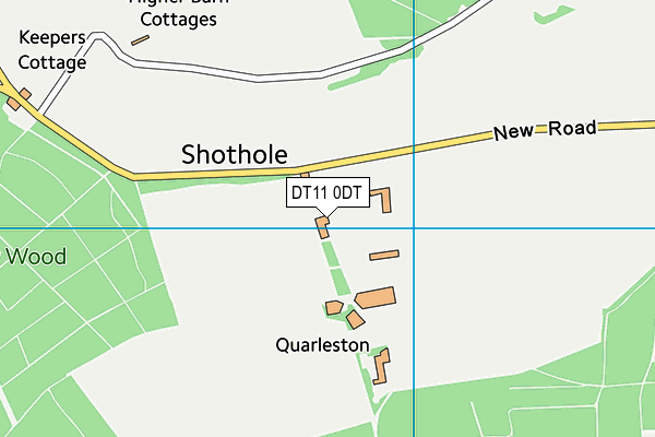 DT11 0DT map - OS VectorMap District (Ordnance Survey)