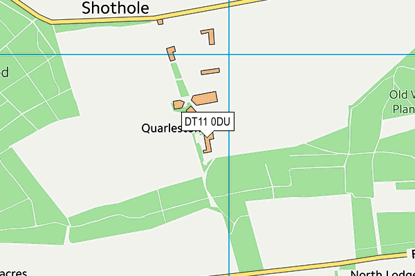 DT11 0DU map - OS VectorMap District (Ordnance Survey)