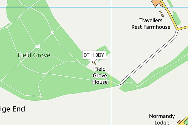 DT11 0DY map - OS VectorMap District (Ordnance Survey)