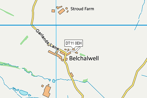 DT11 0EH map - OS VectorMap District (Ordnance Survey)