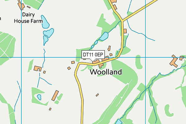 DT11 0EP map - OS VectorMap District (Ordnance Survey)