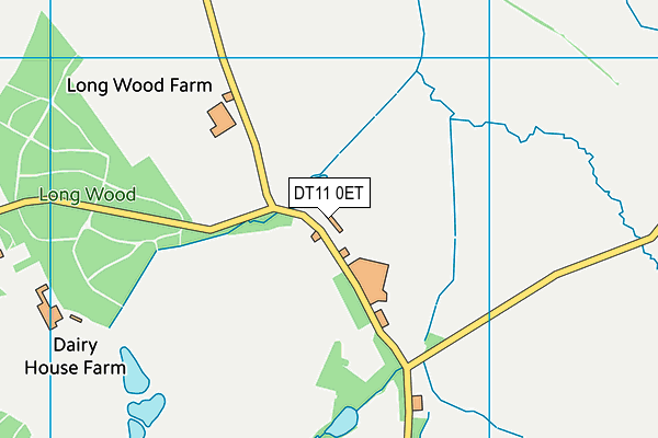 DT11 0ET map - OS VectorMap District (Ordnance Survey)